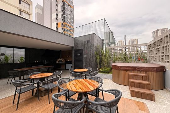 Área comum - Churrasqueira de apartamento à venda com 2 quartos, 112m² em Jardim, Santo André