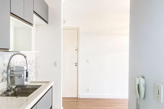 Cozinha  de apartamento para alugar com 2 quartos, 47m² em Parque Paineiras, São Paulo