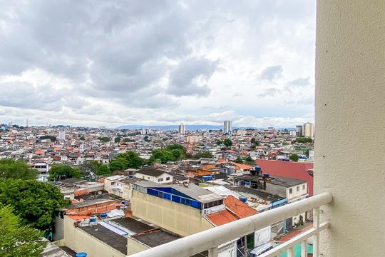 Varanda  de apartamento para alugar com 2 quartos, 47m² em Parque Paineiras, São Paulo