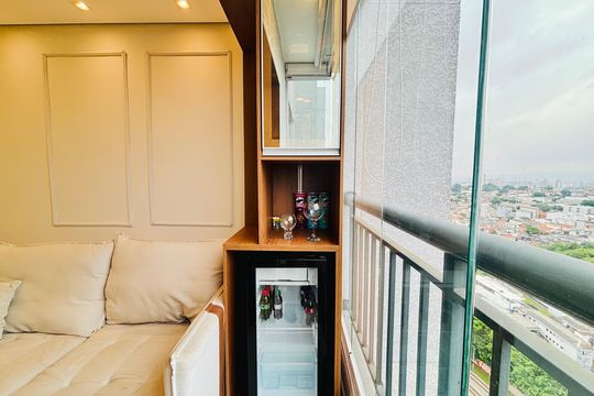 Varanda de apartamento para alugar com 2 quartos, 36m² em Vila Guilhermina, São Paulo