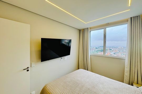Quarto 1 de apartamento para alugar com 2 quartos, 36m² em Vila Guilhermina, São Paulo