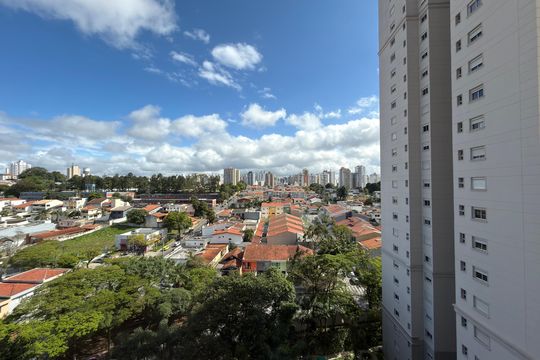 Varanda gourmet Vista  de apartamento à venda com 3 quartos, 180m² em Nova Petrópolis, São Bernardo do Campo
