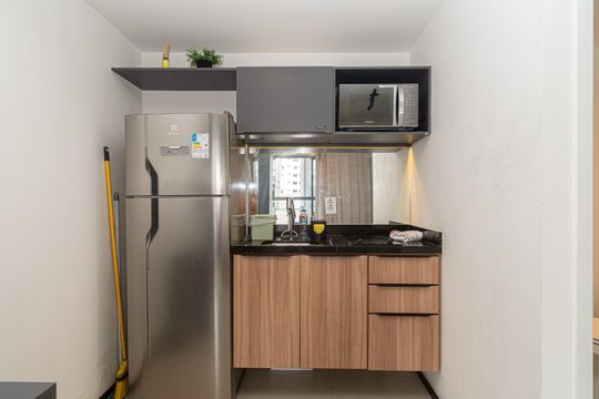Cozinha de kitnet/studio à venda com 1 quarto, 38m² em Consolação, São Paulo