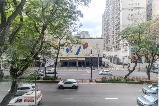 Vista de kitnet/studio para alugar com 1 quarto, 21m² em República, São Paulo
