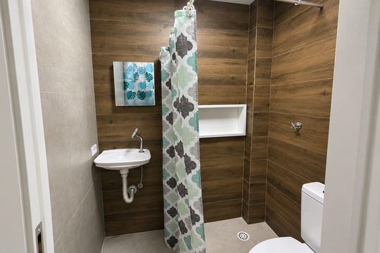Banheiro de kitnet/studio à venda com 1 quarto, 17m² em Planalto Paulista, São Paulo