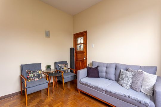 Sala de apartamento à venda com 3 quartos, 91m² em Barroca, Belo Horizonte