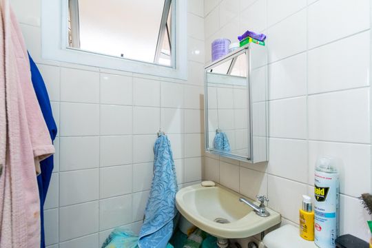 Banheiro da Suíte de apartamento à venda com 3 quartos, 67m² em Jardim Oriental, São Paulo