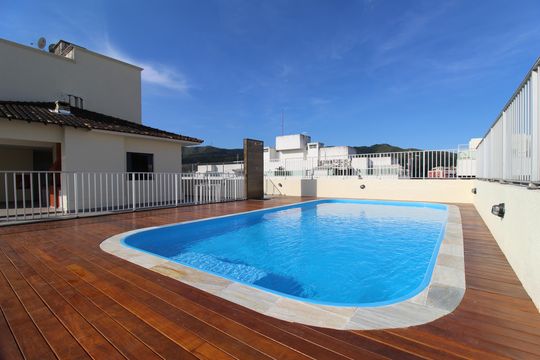 Área comum - Piscina de apartamento à venda com 2 quartos, 57m² em Freguesia (jacarepaguá), Rio de Janeiro