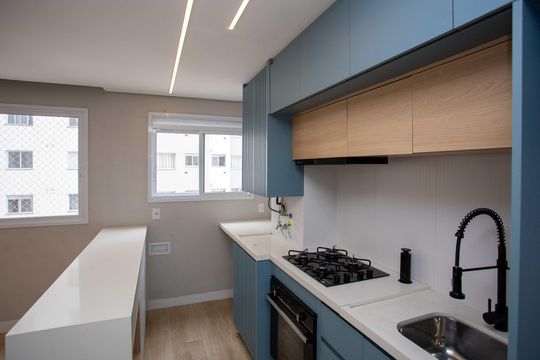 Cozinha de apartamento para alugar com 2 quartos, 45m² em Piraporinha, Diadema