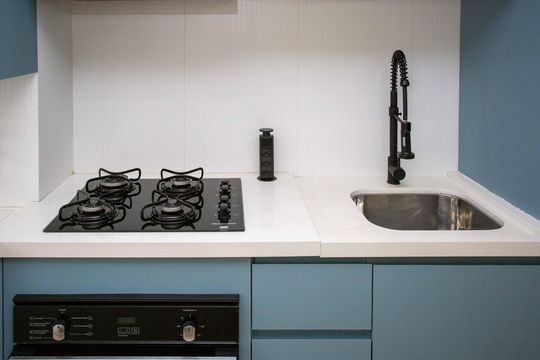 Cozinha de apartamento para alugar com 2 quartos, 45m² em Piraporinha, Diadema