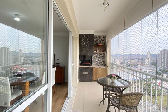 Sala - Varanda de apartamento à venda com 3 quartos, 113m² em Vila Campesina, Osasco