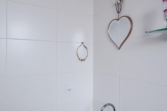 Banheiro da Suíte de apartamento para alugar com 1 quarto, 45m² em Vila Penteado, São Paulo