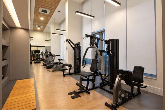 Área comum - Academia de apartamento para alugar com 1 quarto, 46m² em Centro, Osasco