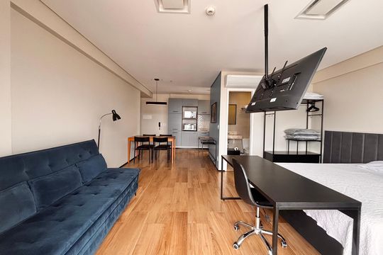 Sala  de apartamento para alugar com 1 quarto, 46m² em Centro, Osasco