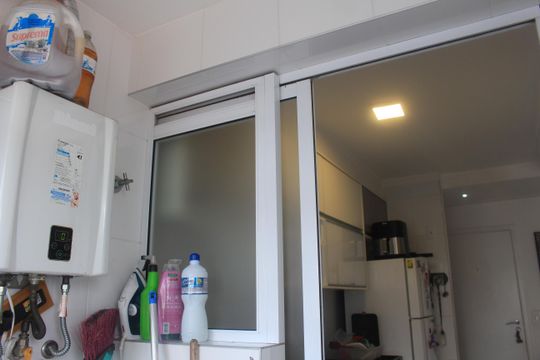 Área de Serviço de apartamento à venda com 2 quartos, 72m² em Osvaldo Cruz, São Caetano do Sul