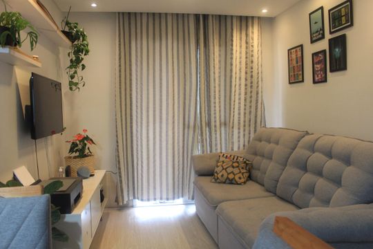 Sala de apartamento à venda com 2 quartos, 72m² em Osvaldo Cruz, São Caetano do Sul