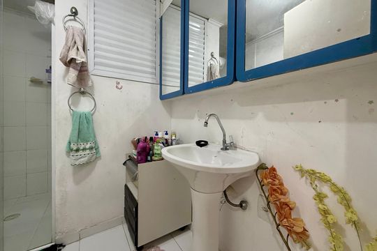 Banheiro  de apartamento à venda com 3 quartos, 90m² em Santo Amaro, São Paulo