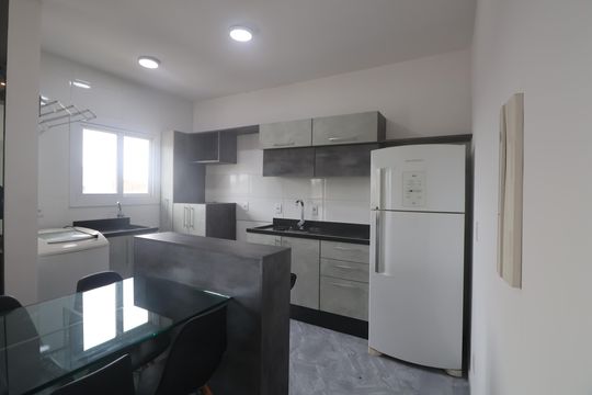 Cozinha e Área de Serviço de apartamento para alugar com 2 quartos, 50m² em Estância Velha, Canoas