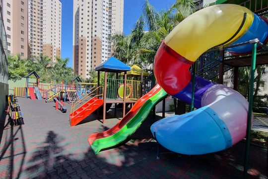 Área comum - Playground de apartamento para alugar com 2 quartos, 76m² em Chácara Agrindus, Taboão da Serra