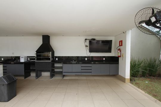 Área comum - Churrasqueira de apartamento à venda com 3 quartos, 83m² em Buritis, Belo Horizonte