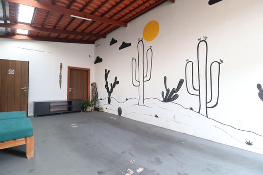 Hall de entrada de casa para alugar com 1 quarto, 100m² em Martins, Uberlândia
