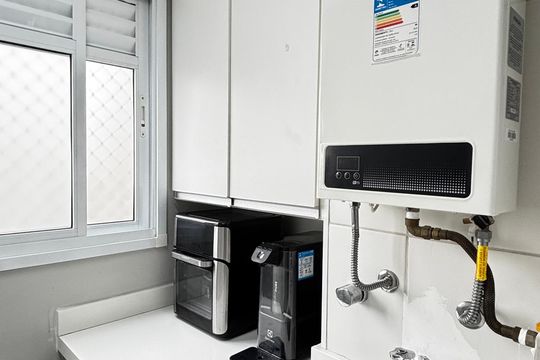 Área de Serviço de apartamento à venda com 2 quartos, 50m² em Vila Metalúrgica, Santo André