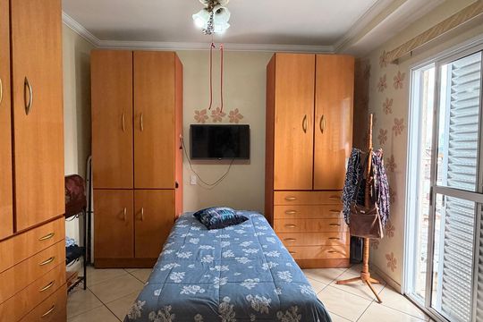 Suite 1 de apartamento à venda com 2 quartos, 81m² em Vila Mariza, São Bernardo do Campo