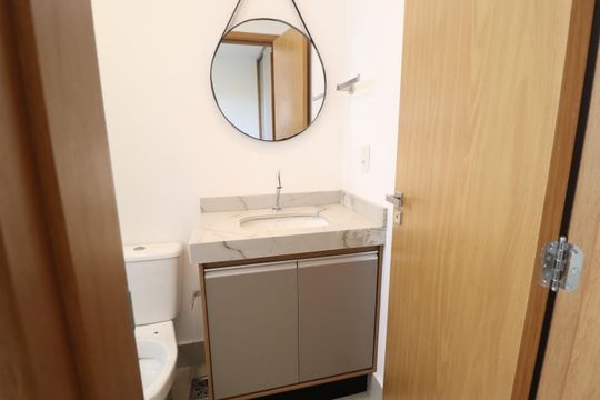 Banheiro do Quarto 1 de apartamento para alugar com 2 quartos, 86m² em Jardim Sul, Uberlândia