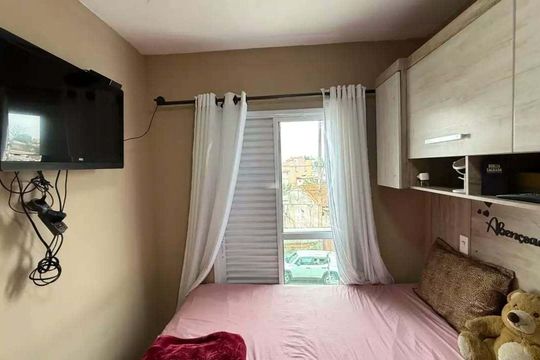 Quarto 2 de apartamento para alugar com 2 quartos, 50m² em Vila Helena, Santo André