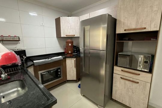 Cozinha de apartamento para alugar com 2 quartos, 50m² em Vila Helena, Santo André