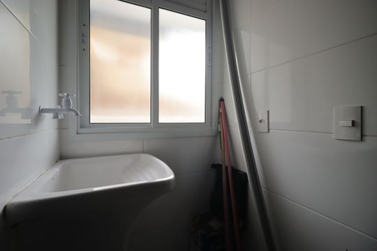 Área de Serviço de apartamento à venda com 2 quartos, 48m² em Parque Novo Oratório, Santo André