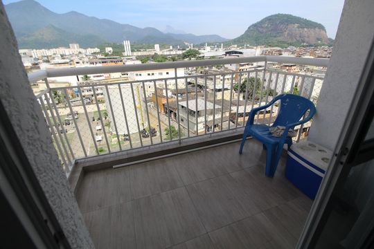 Sala - Varanda de apartamento à venda com 2 quartos, 50m² em Anil, Rio de Janeiro