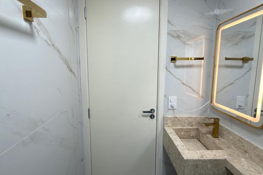 Banheiro Social de apartamento para alugar com 2 quartos, 45m² em Cooperativa, São Bernardo do Campo