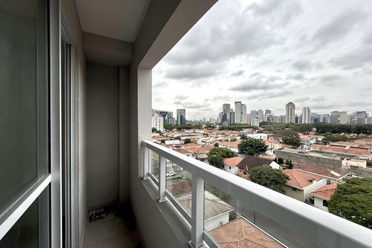 Sacada de kitnet/studio para alugar com 1 quarto, 28m² em Itaim Bibi, São Paulo