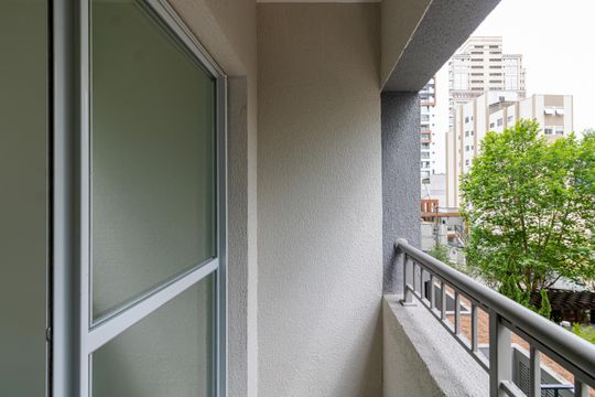 Sacada de apartamento para alugar com 1 quarto, 24m² em Vila Nova Conceição, São Paulo