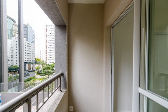 Sacada de apartamento para alugar com 1 quarto, 24m² em Vila Nova Conceição, São Paulo