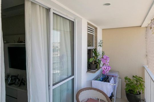 Varanda da Sala de apartamento à venda com 3 quartos, 79m² em Vicente de Carvalho, Rio de Janeiro
