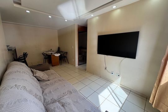 Sala de apartamento à venda com 2 quartos, 52m² em Riacho Fundo Ii, Brasília