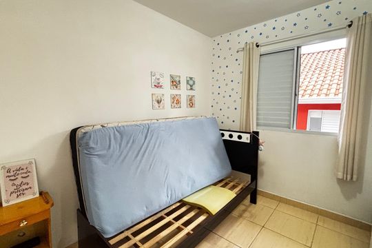 Quarto 1 de casa de condomínio para alugar com 2 quartos, 70m² em Vila Homero Thon, Santo André