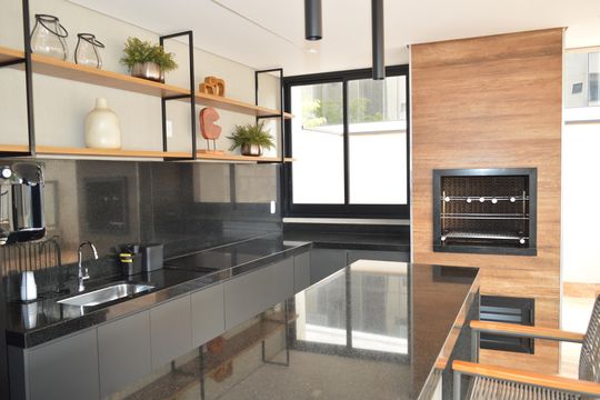Área comum - Churrasqueira de apartamento para alugar com 3 quartos, 144m² em Jardim Nova Alianca, Ribeirão Preto