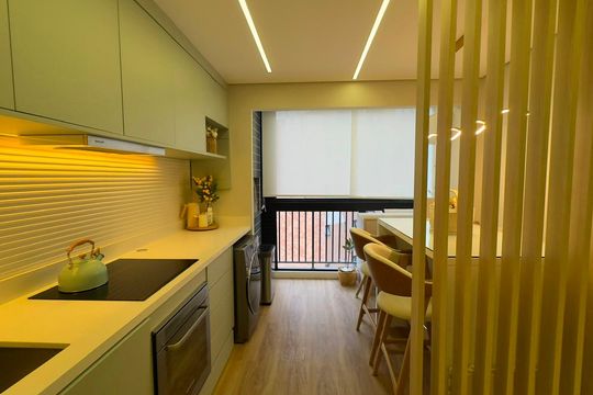 Cozinha de apartamento à venda com 2 quartos, 40m² em Jardim Ampliacao, São Paulo