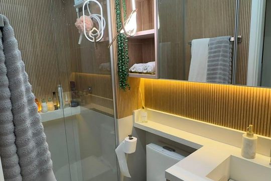 Banheiro de apartamento à venda com 2 quartos, 40m² em Jardim Ampliacao, São Paulo