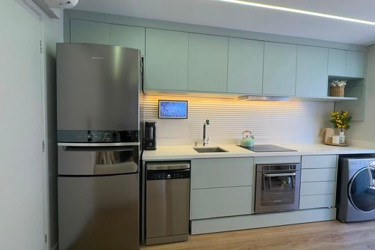 Cozinha de apartamento à venda com 2 quartos, 40m² em Jardim Ampliacao, São Paulo