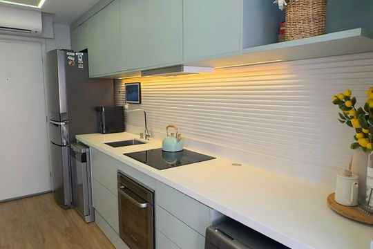 Cozinha de apartamento à venda com 2 quartos, 40m² em Jardim Ampliacao, São Paulo
