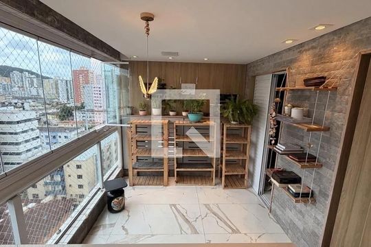 Varanda de apartamento para alugar com 2 quartos, 87m² em Canto do Forte, Praia Grande
