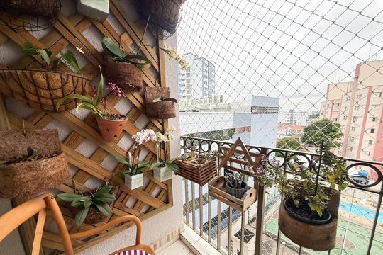 Varanda de apartamento à venda com 3 quartos, 70m² em Vila Mangalot, São Paulo