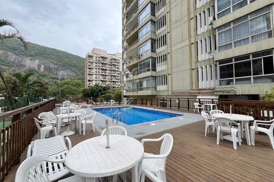 Área comum - Piscina de apartamento à venda com 3 quartos, 120m² em São Conrado, Rio de Janeiro