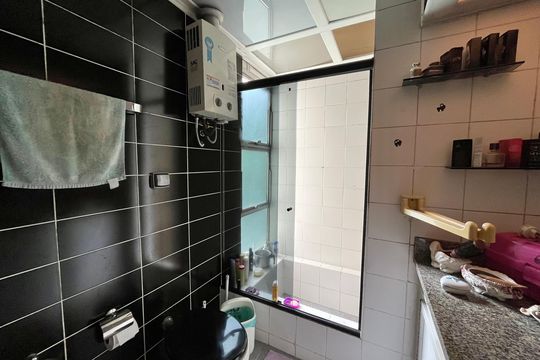 Banheiro da Suíte de apartamento à venda com 3 quartos, 120m² em São Conrado, Rio de Janeiro
