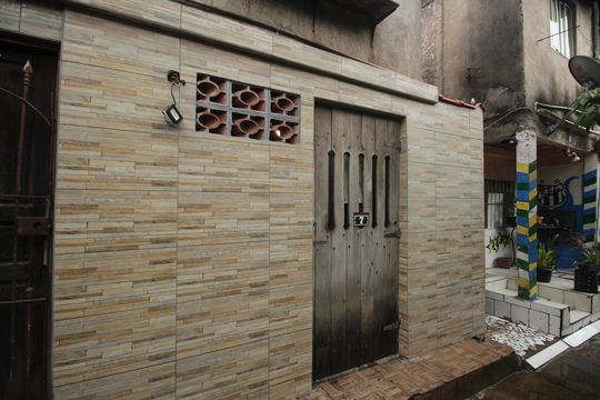 Quintal de casa de condomínio para alugar com 1 quarto, 55m² em Rádio Clube, Santos