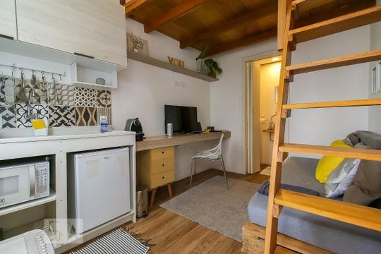 Sala de apartamento para alugar com 1 quarto, 30m² em Vila Gertrudes, São Paulo